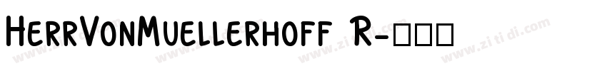 HerrVonMuellerhoff R字体转换